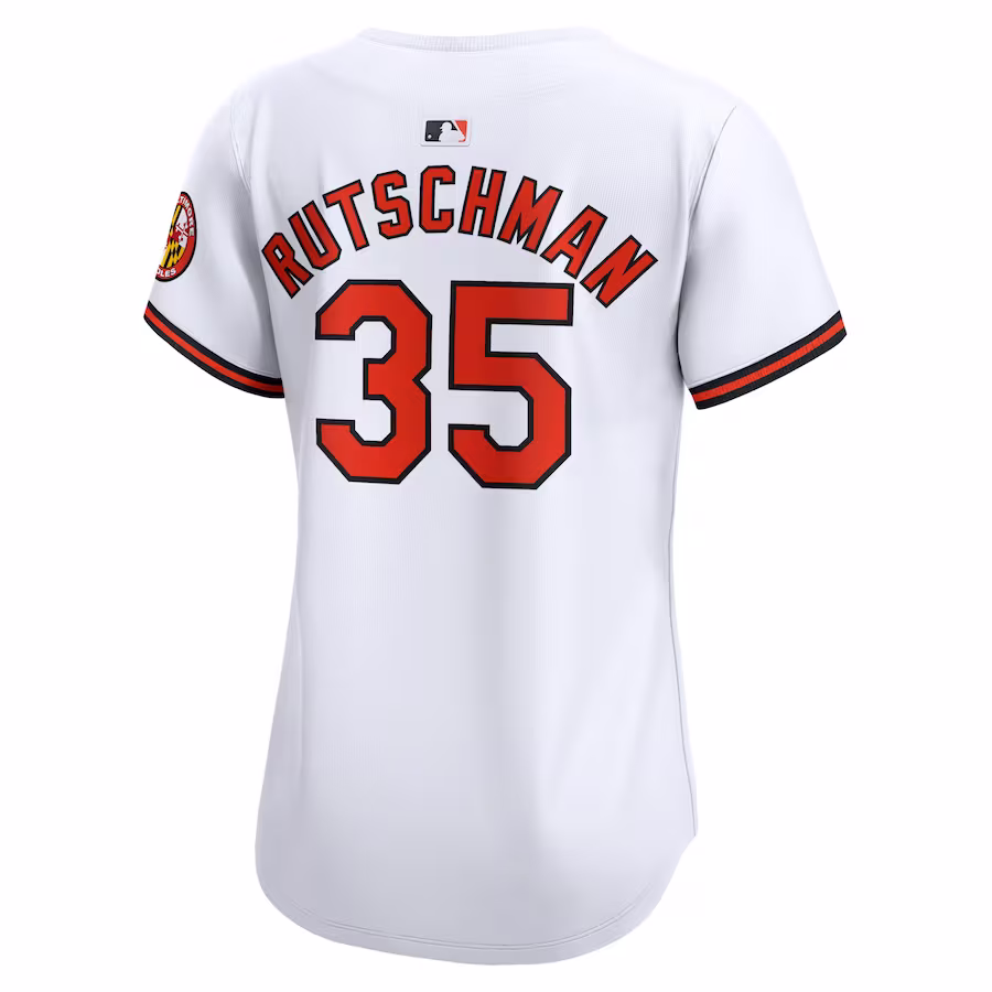 Women's Baltimore Orioles Adley Rutschman White Home Limited Player Jersey