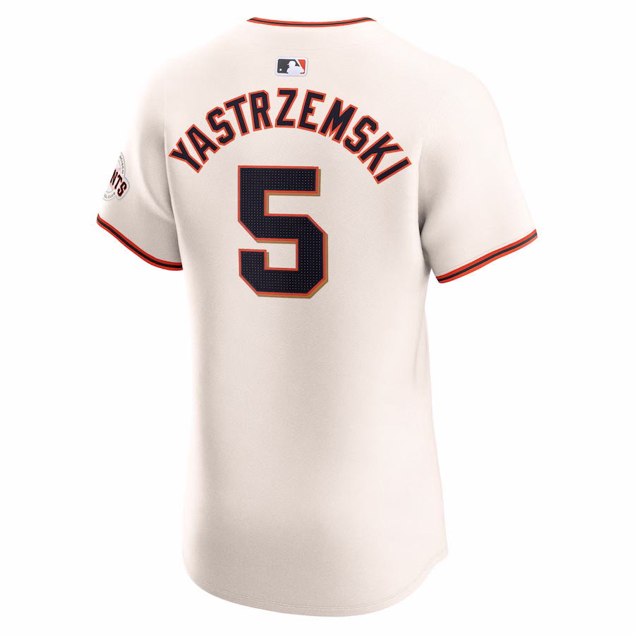 Men's San Francisco Giants Mike Yastrzemski Cream Home Elite Player Jersey