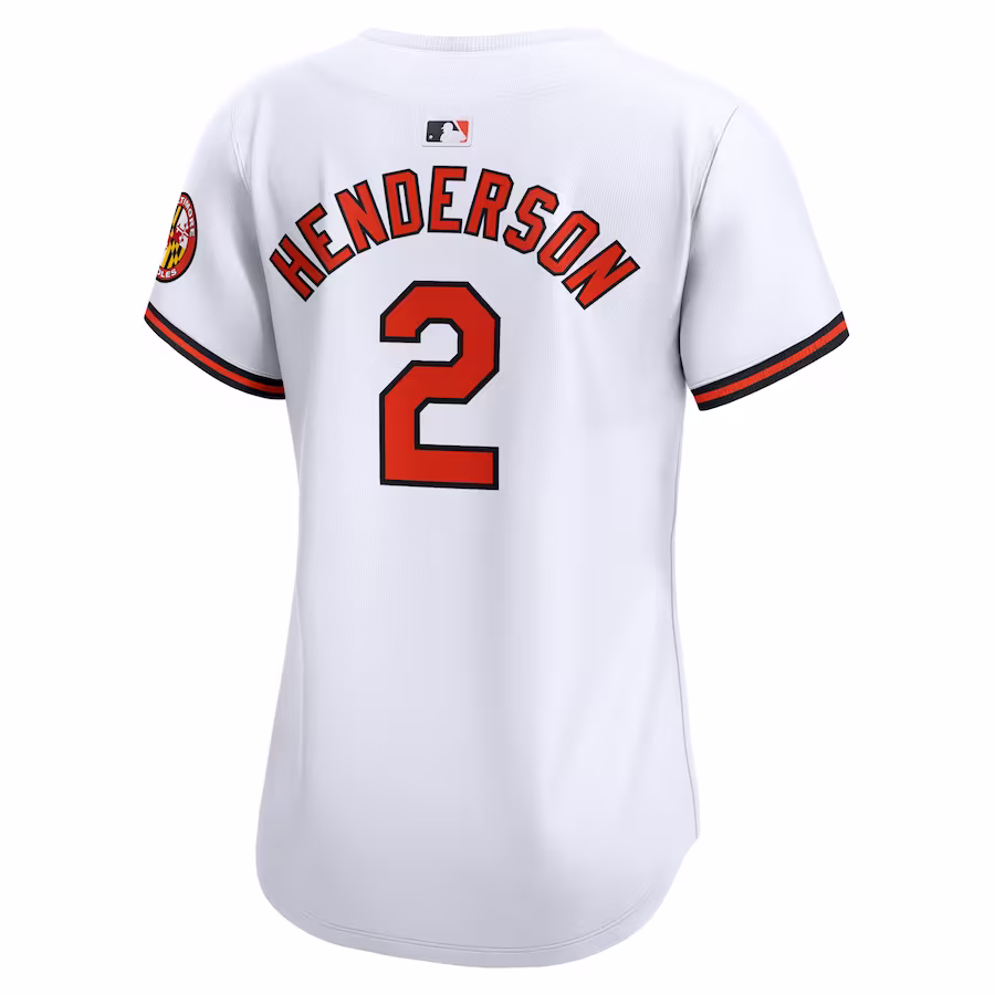 Women's Baltimore Orioles Gunnar Henderson White Home Limited Player Jersey