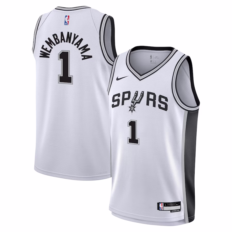 San Antonio Spurs Victor Wembanyama White Swingman Jersey