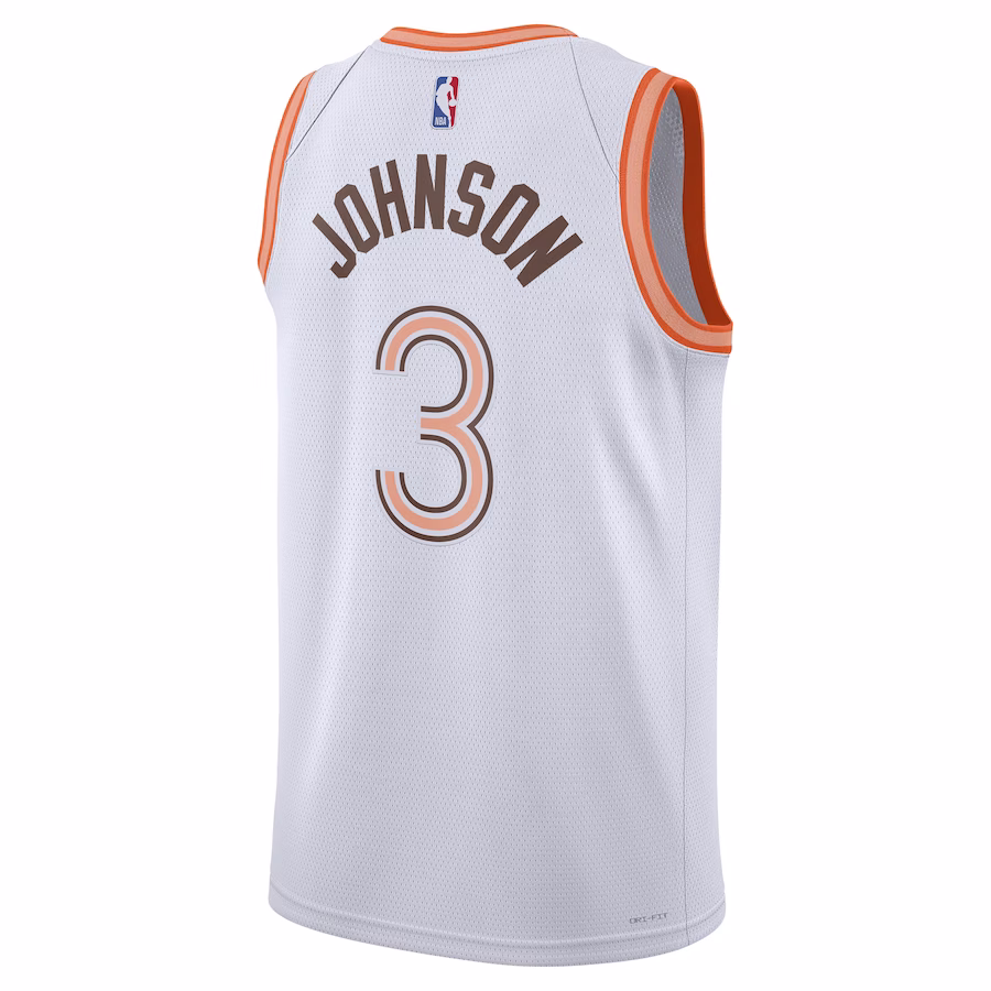 San Antonio Spurs Keldon Johnson White 2023-24 Swingman Jersey - City Edition
