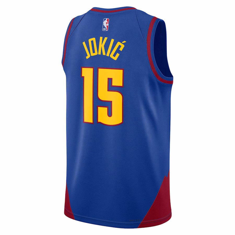 Men's Denver Nuggets Nikola Jokic Jordan Brand Blue Swingman Jersey - Statement Edition