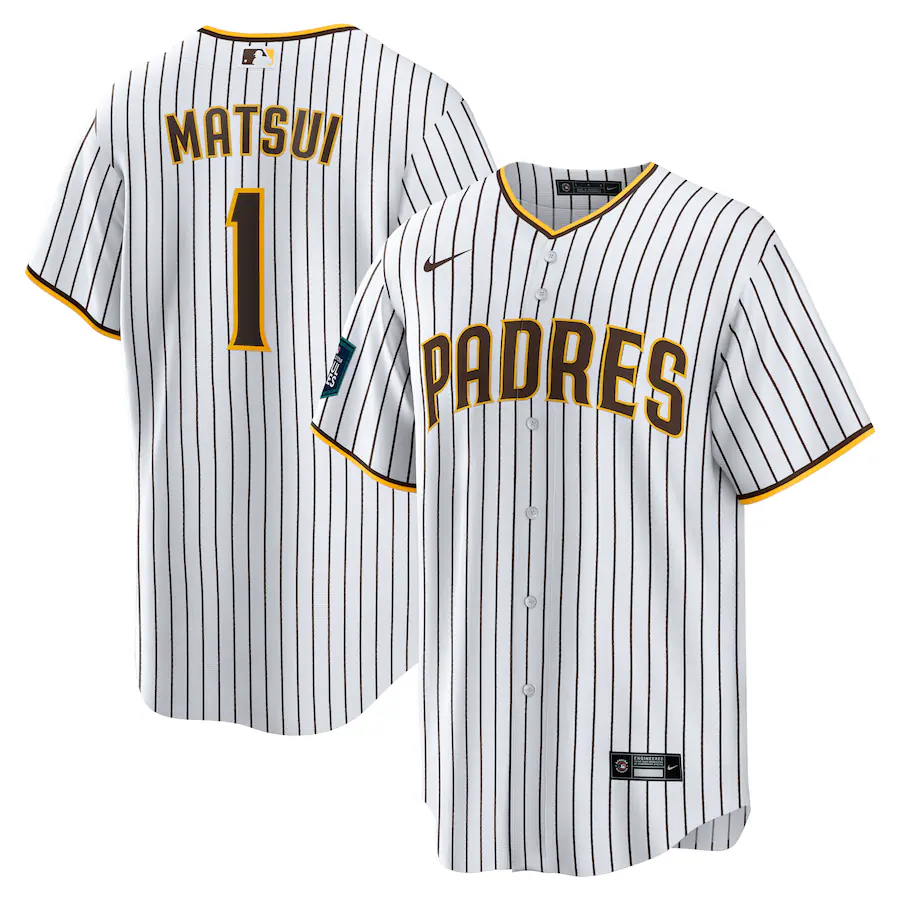 Men's San Diego Padres Yuki Matsui White Home Replica Player Jersey
