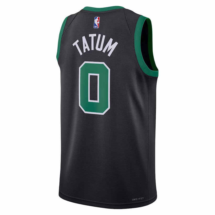 Boston Celtics Jayson Tatum Jordan Brand Black Swingman Jersey - Statement Edition