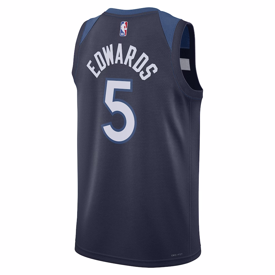 Minnesota Timberwolves Anthony Edwards Navy Swingman Jersey - Icon Edition