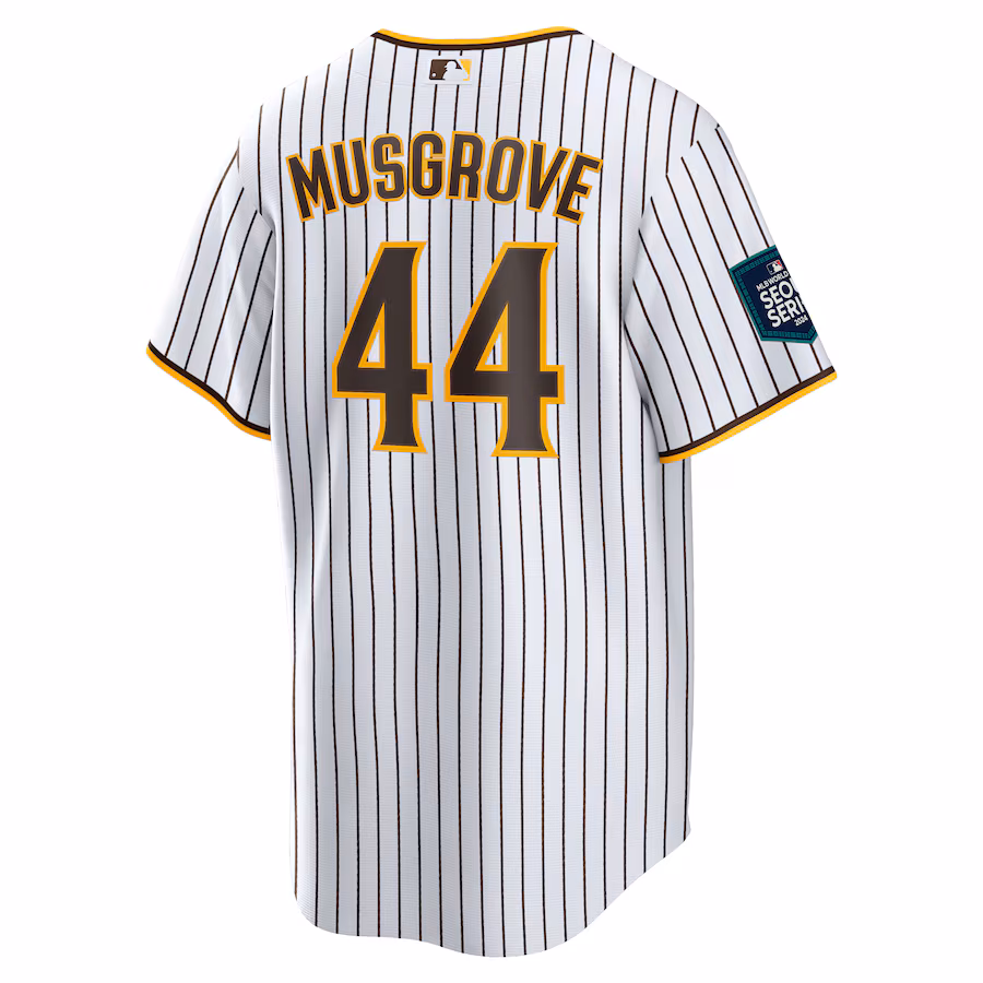 Men's San Diego Padres Joe Musgrove White Home Replica Player Jersey