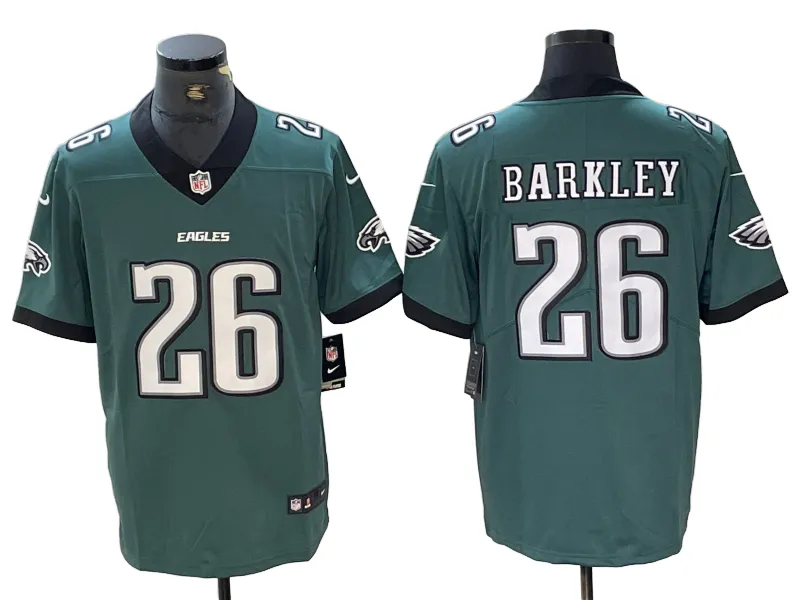 Men's Philadelphia Eagles Saquon Barkley Midnight Green Vapor Limited Jersey