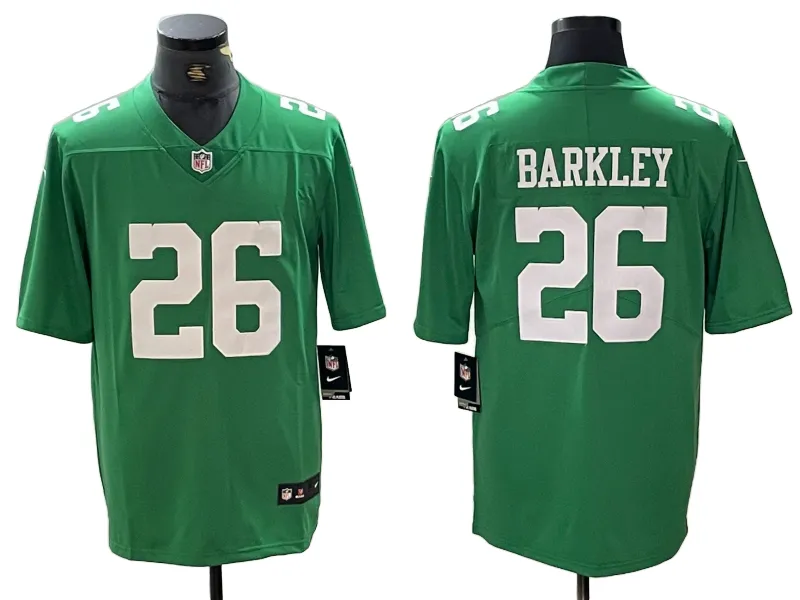 Men's Philadelphia Eagles Saquon Barkley Kelly Green Vapor Limited Jersey