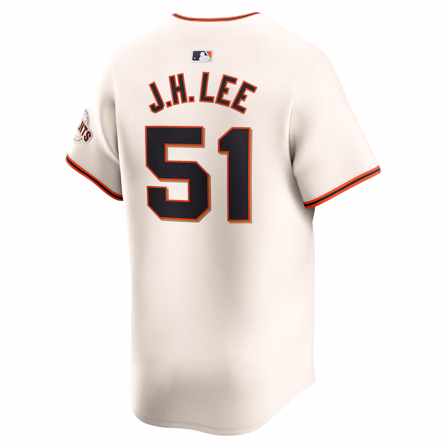Men's San Francisco Giants Jung Hoo Lee Nike Cream Home Limited Player Jersey