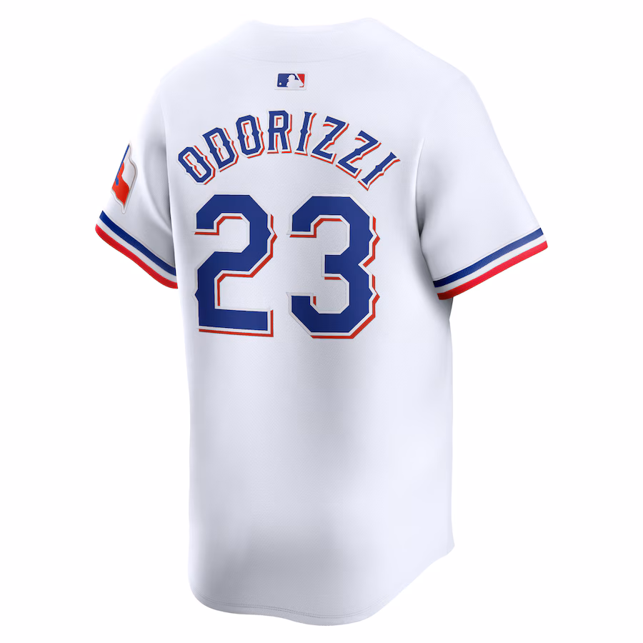 Men's Texas Rangers Jake Odorizzi White Home Limited Player Jersey