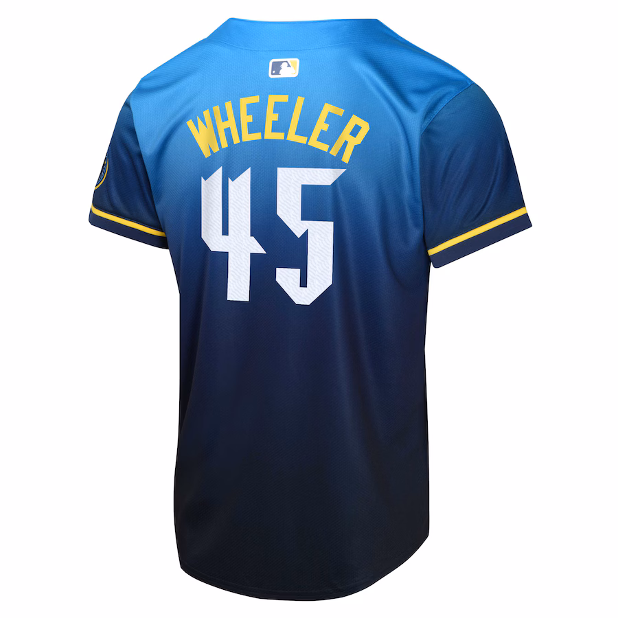 Men's Philadelphia Phillies Zack Wheeler Nike Blue 2024 City Connect Limited Player Jersey