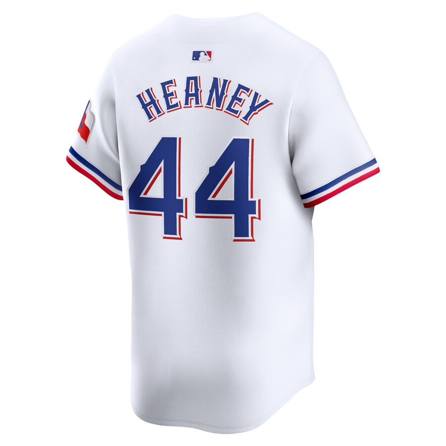 Men's Texas Rangers Andrew Heaney White Home Limited Player Jersey