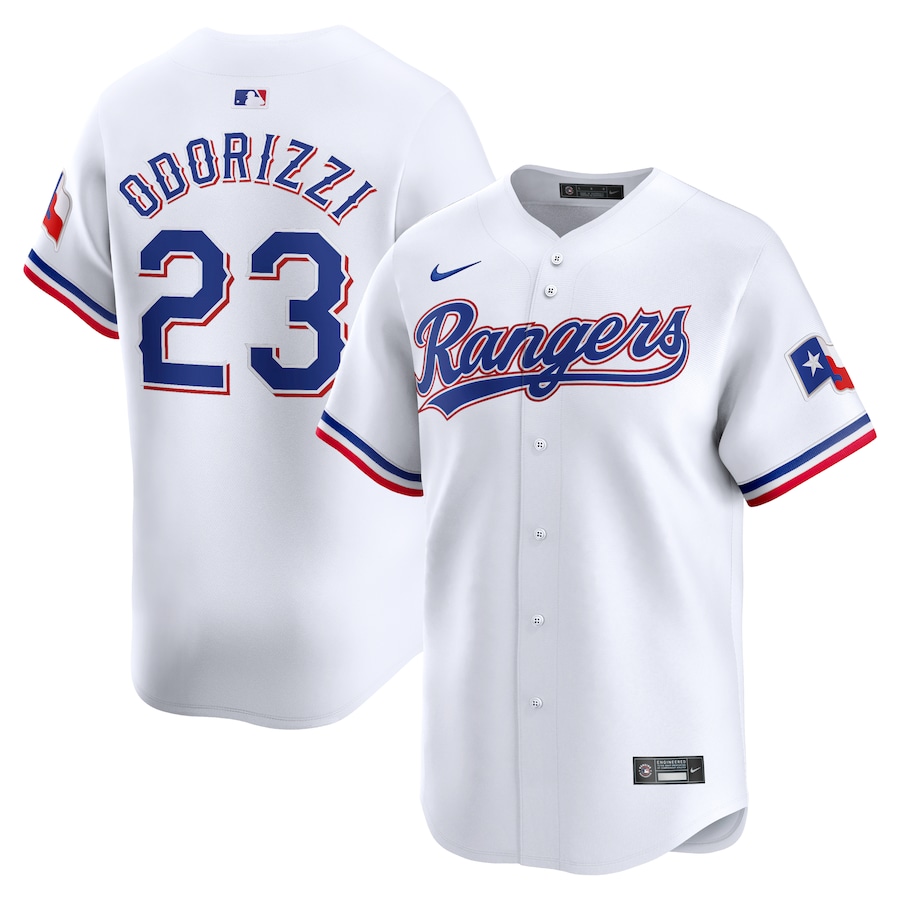 Men's Texas Rangers Jake Odorizzi White Home Limited Player Jersey