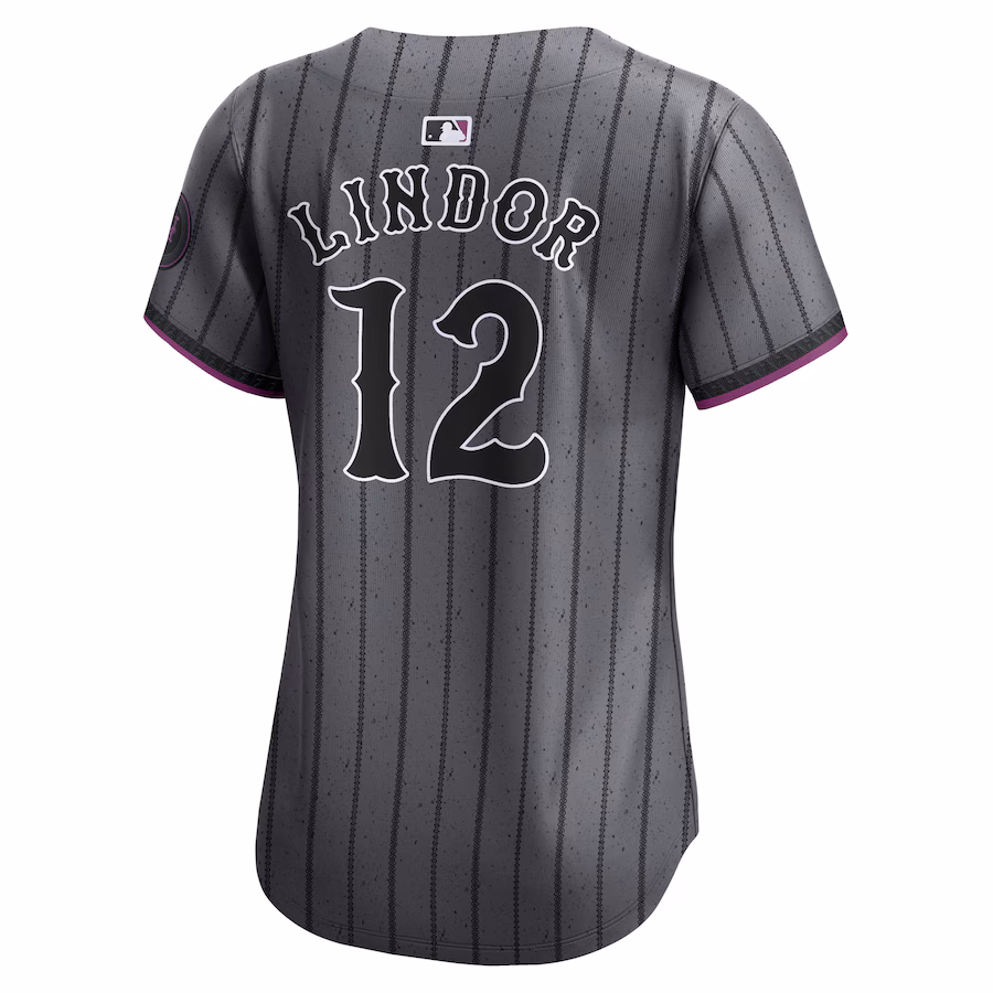Women's New York Mets Francisco Lindor Graphite 2024 City Connect Limited Player Jersey