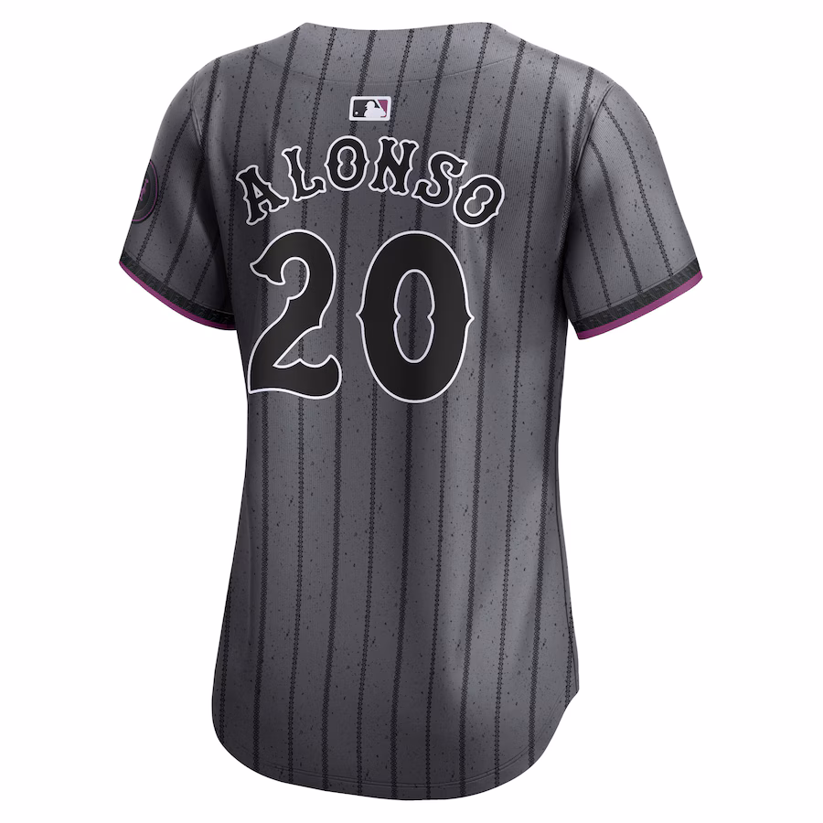 Women's New York Mets Pete Alonso Graphite 2024 City Connect Limited Player Jersey