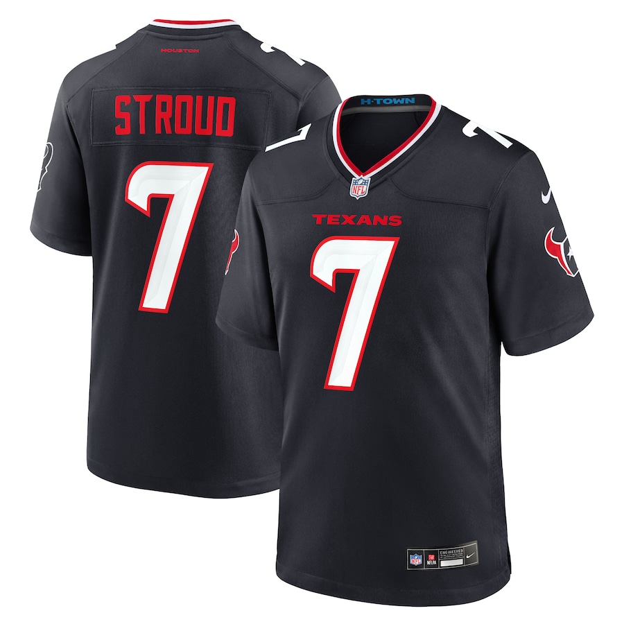Men's Houston Texans C.J. Stroud Navy Game Jersey