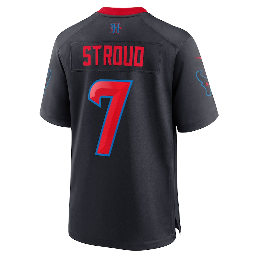 Men's Houston Texans C.J. Stroud Navy 2nd Alternate Game Jersey
