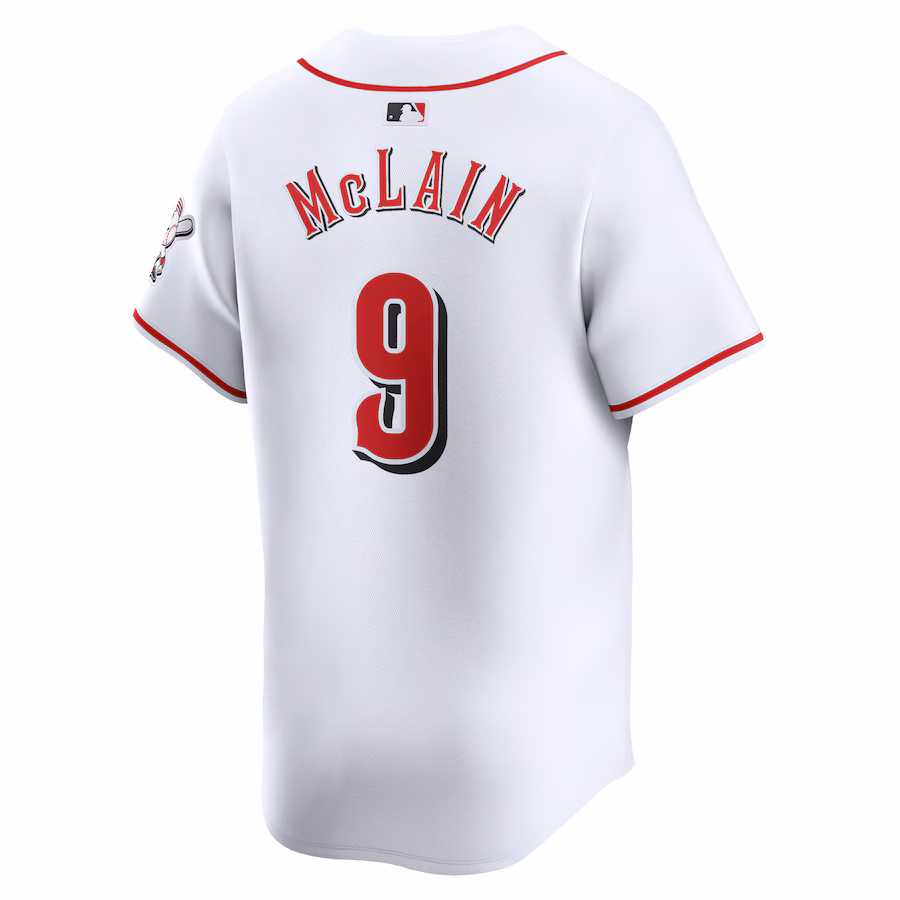 Men's Cincinnati Reds Matt McLain Nike White Home Limited Player Jersey