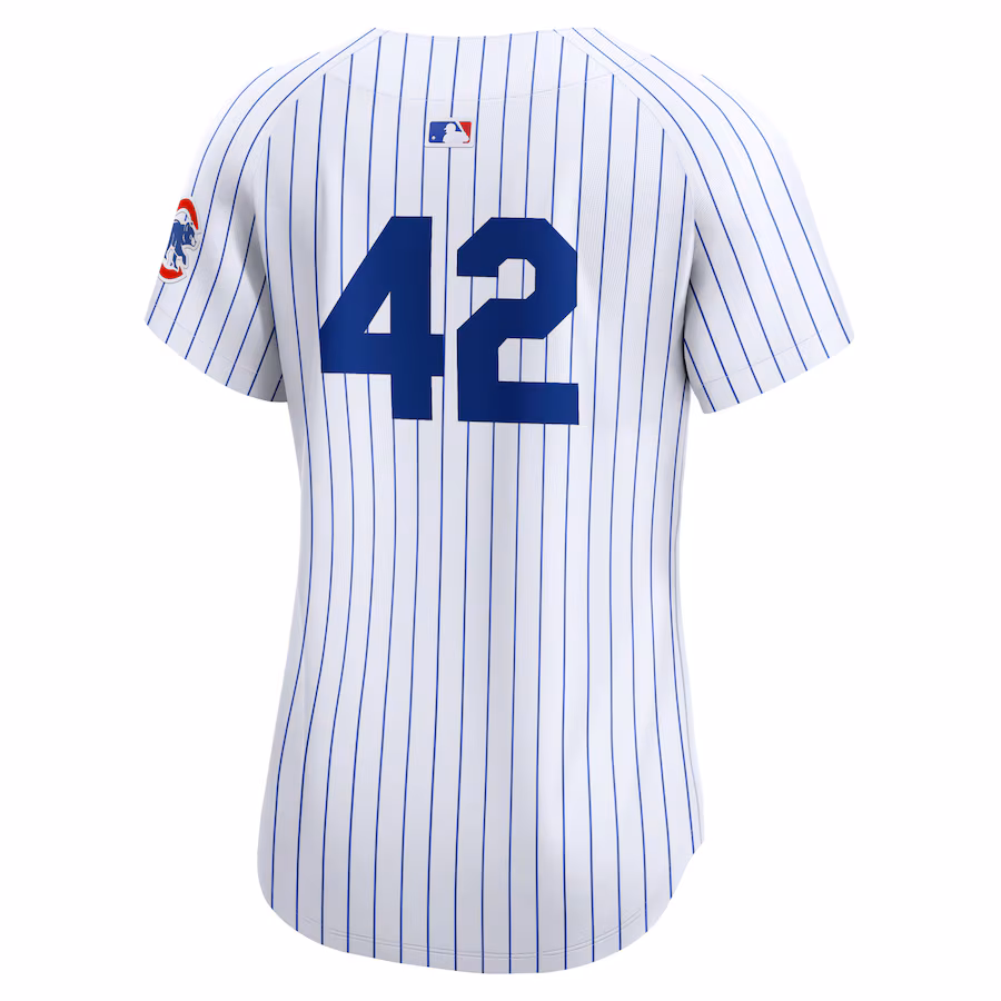 Women's Chicago Cubs Nike White 2024 Jackie Robinson Day Home Limited Jersey