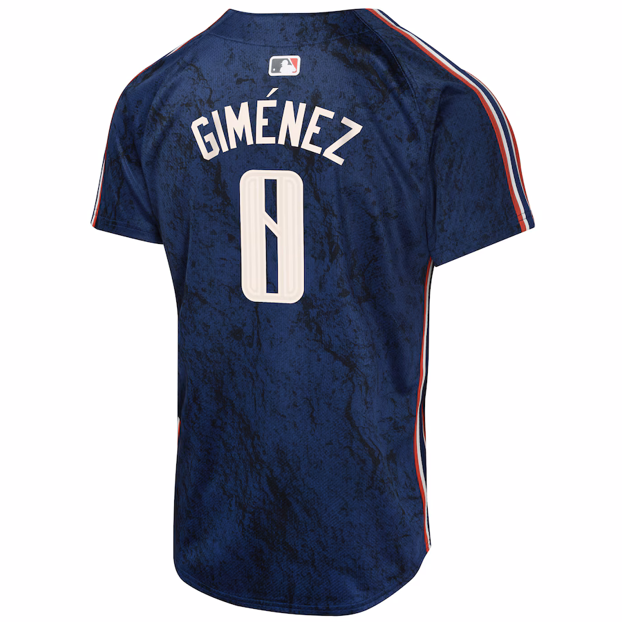 Men's Cleveland Guardians Andres Gimenez Nike Navy 2024 City Connect Limited Jersey