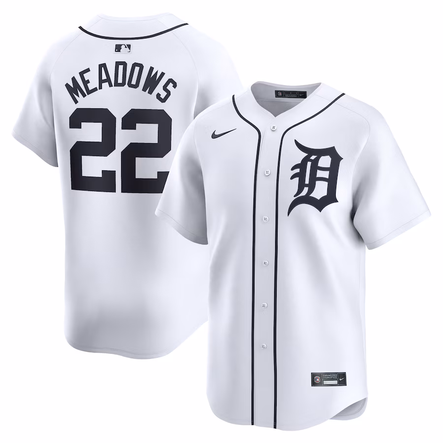 Men's Detroit Tigers Matt Manning Nike White Home Limited Player Jersey