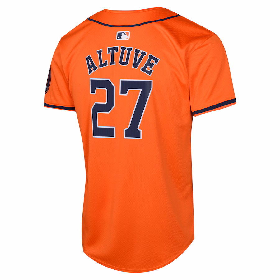 Youth Houston Astros Jose Altuve Nike Orange Alternate Limited Player Jersey