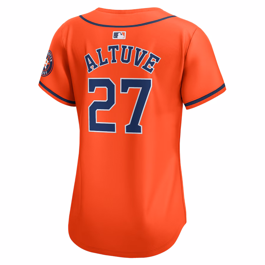 Women's Houston Astros Jose Altuve Nike Orange Alternate Limited Player Jersey