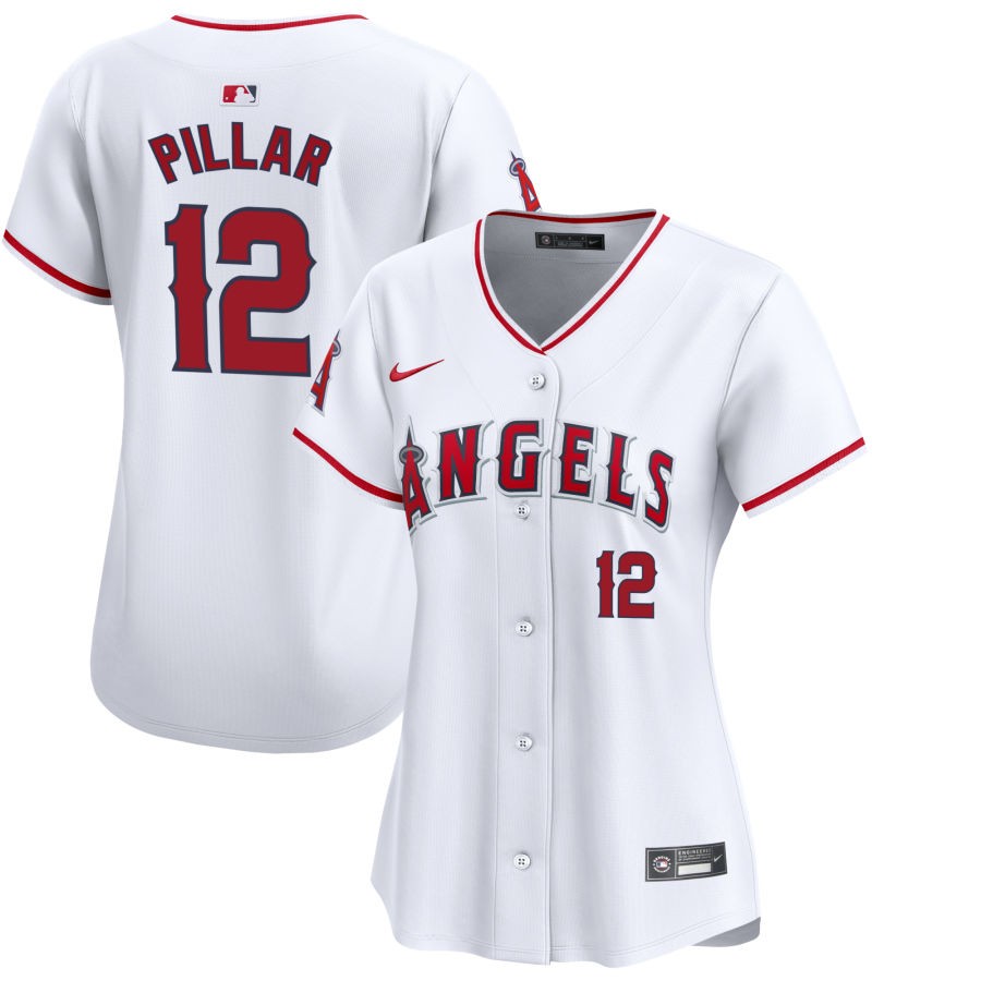 Women's Los Angeles Angels Kevin Pillar Nike White Home Limited Player Jersey