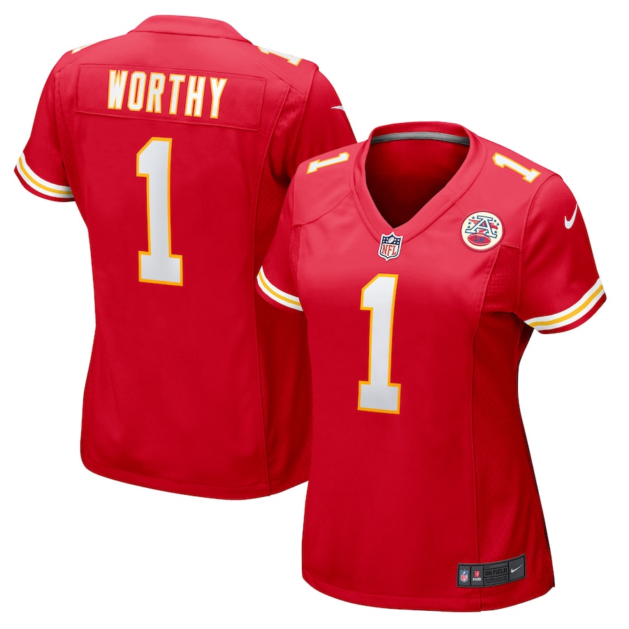 Women's Kansas City Chiefs Xavier Worthy Red Game Jersey