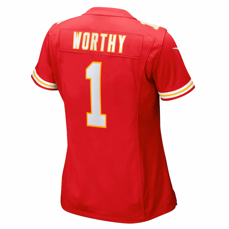 Women's Kansas City Chiefs Xavier Worthy Red Game Jersey
