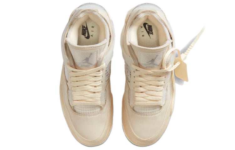 (WMNS) Off-White x Air Jordan 4 SP 'Sail' CV9388-100
