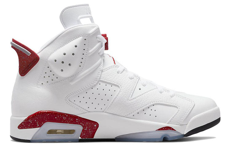 Air Jordan 6 Retro Wear-resistant Non-Slip White Red Oreo
