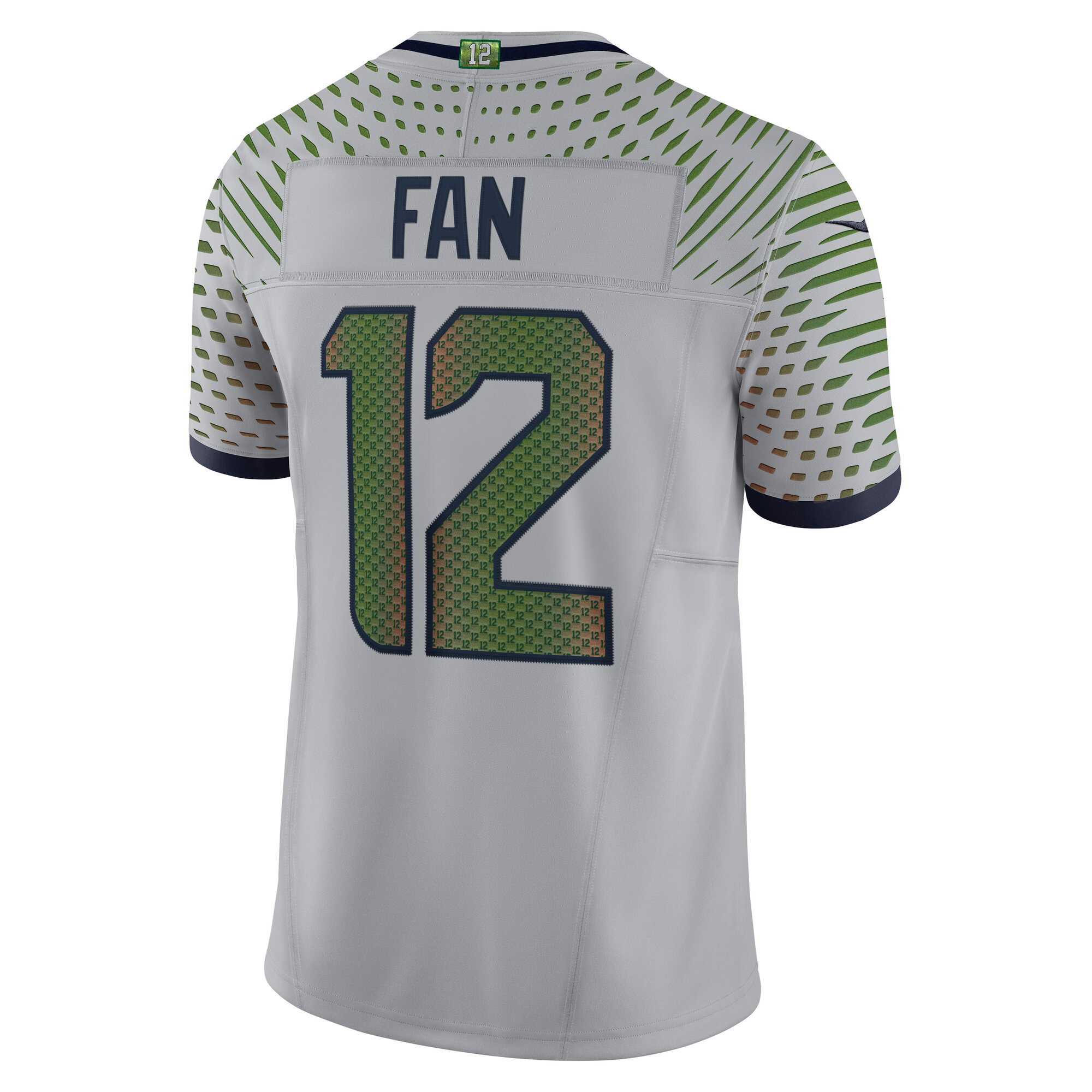 Men's Seattle Seahawks 12s Wolf Gray 2025 Rivalries Collection Limited Jersey