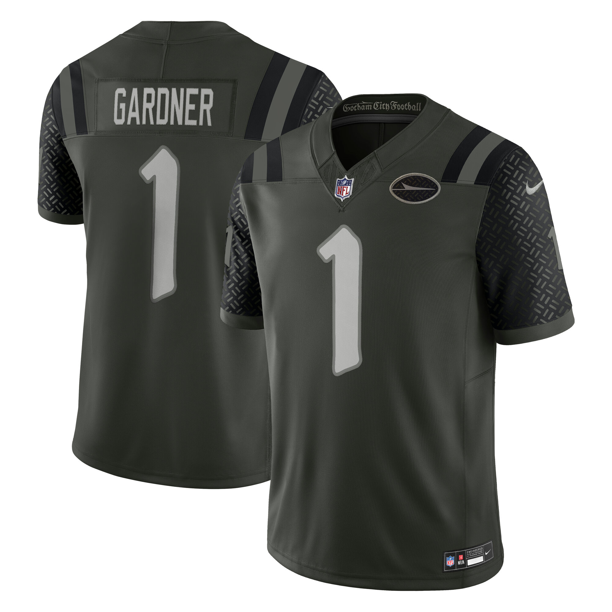 Men's New York Jets Ahmad Sauce Gardner Gotham Green 2025 Rivalries Collection Limited Jersey