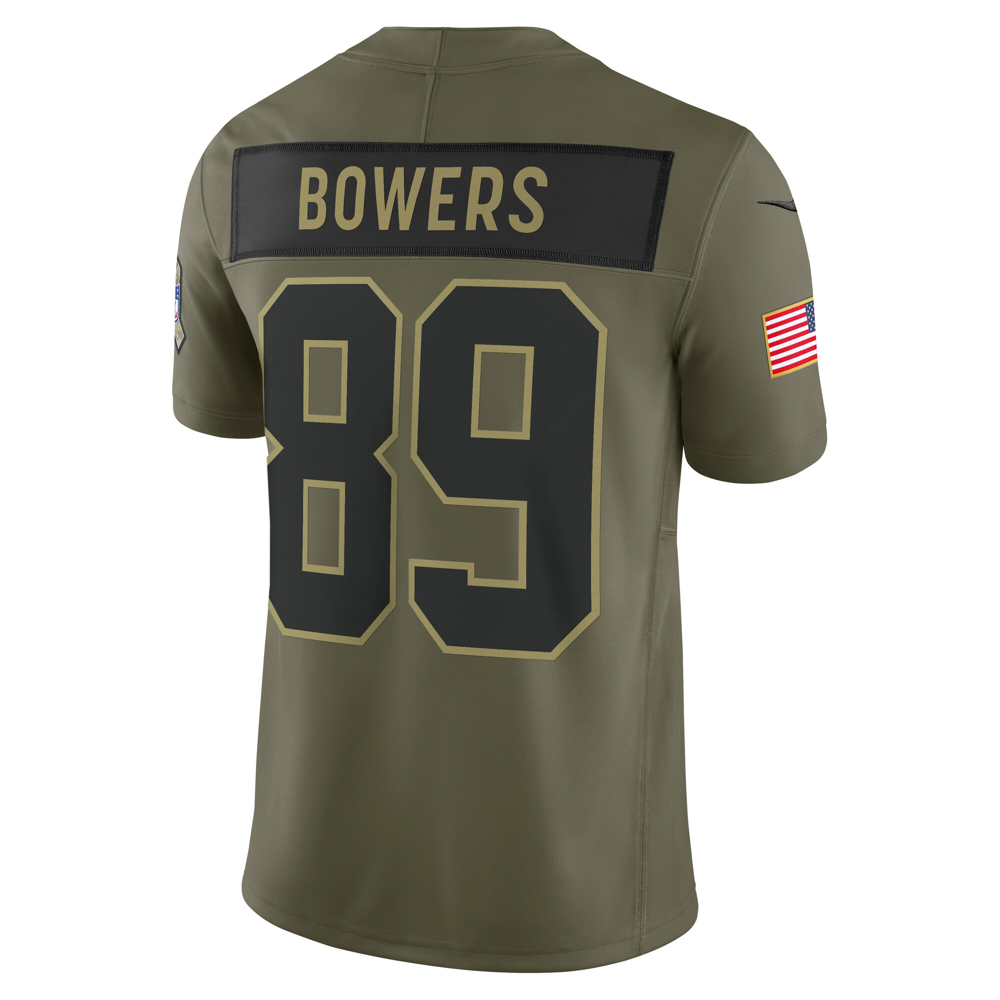 Men's Las Vegas Raiders Brock Bowers Olive 2025 Salute to Service Limited Jersey