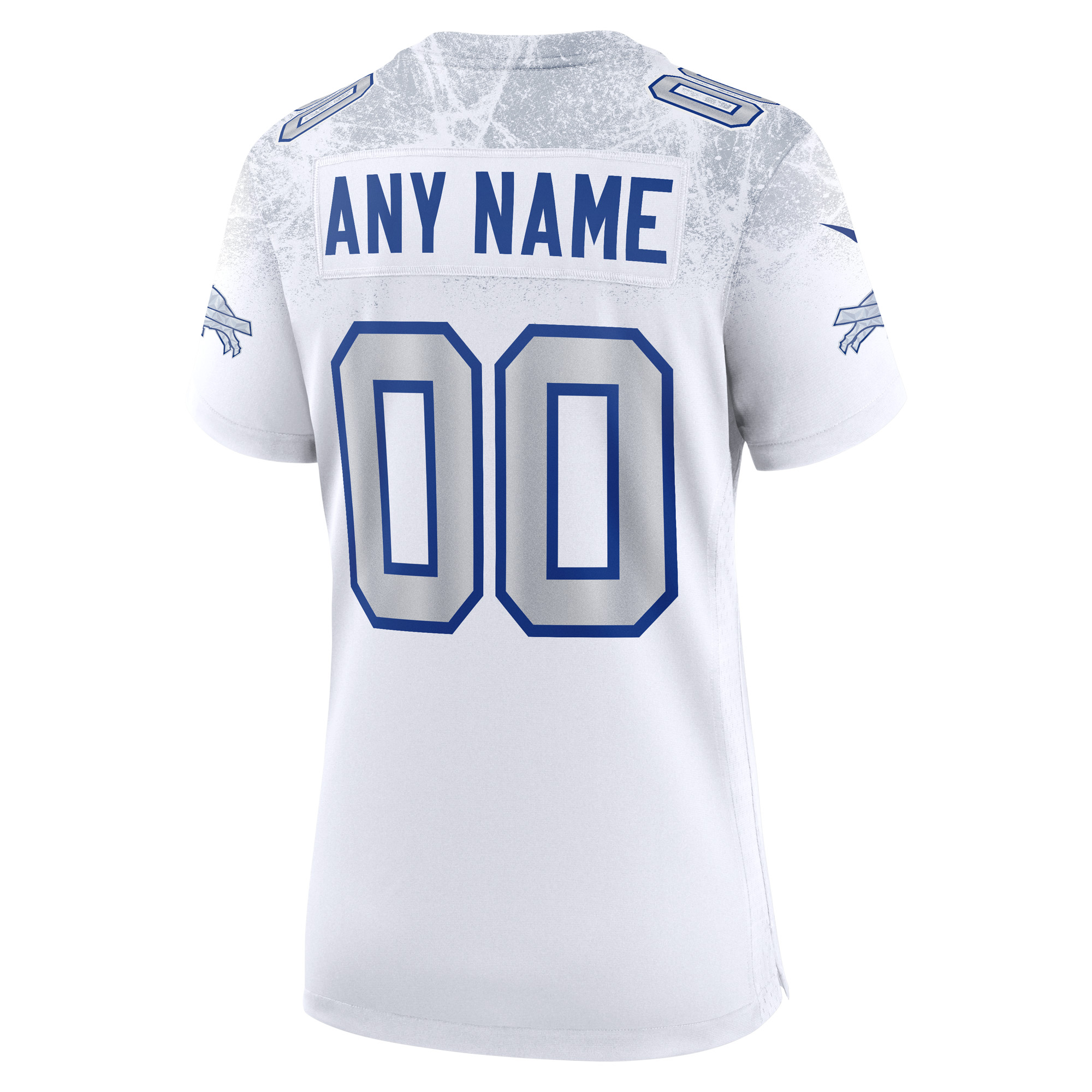 Women's Buffalo Bills White 2025 Rivalries Collection Custom Game Jersey