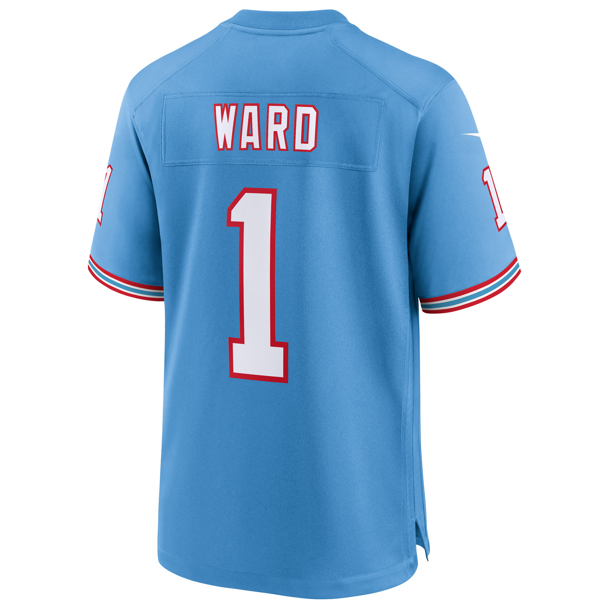 Men's Tennessee Titans Cameron Ward Light Blue 2025 NFL Draft First Round Pick 2nd Alternate Game Jersey