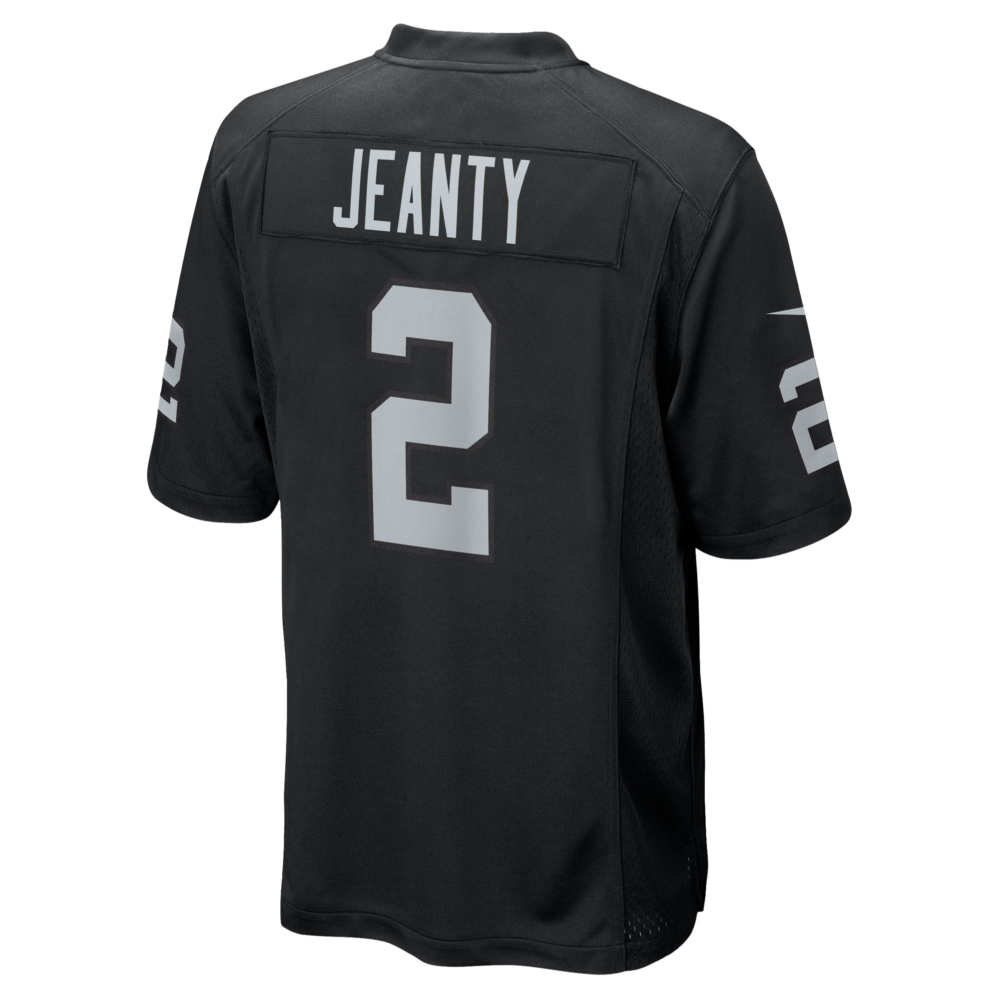 Men's Las Vegas Raiders Ashton Jeanty Black 2025 NFL Draft First Round Pick Game Jersey