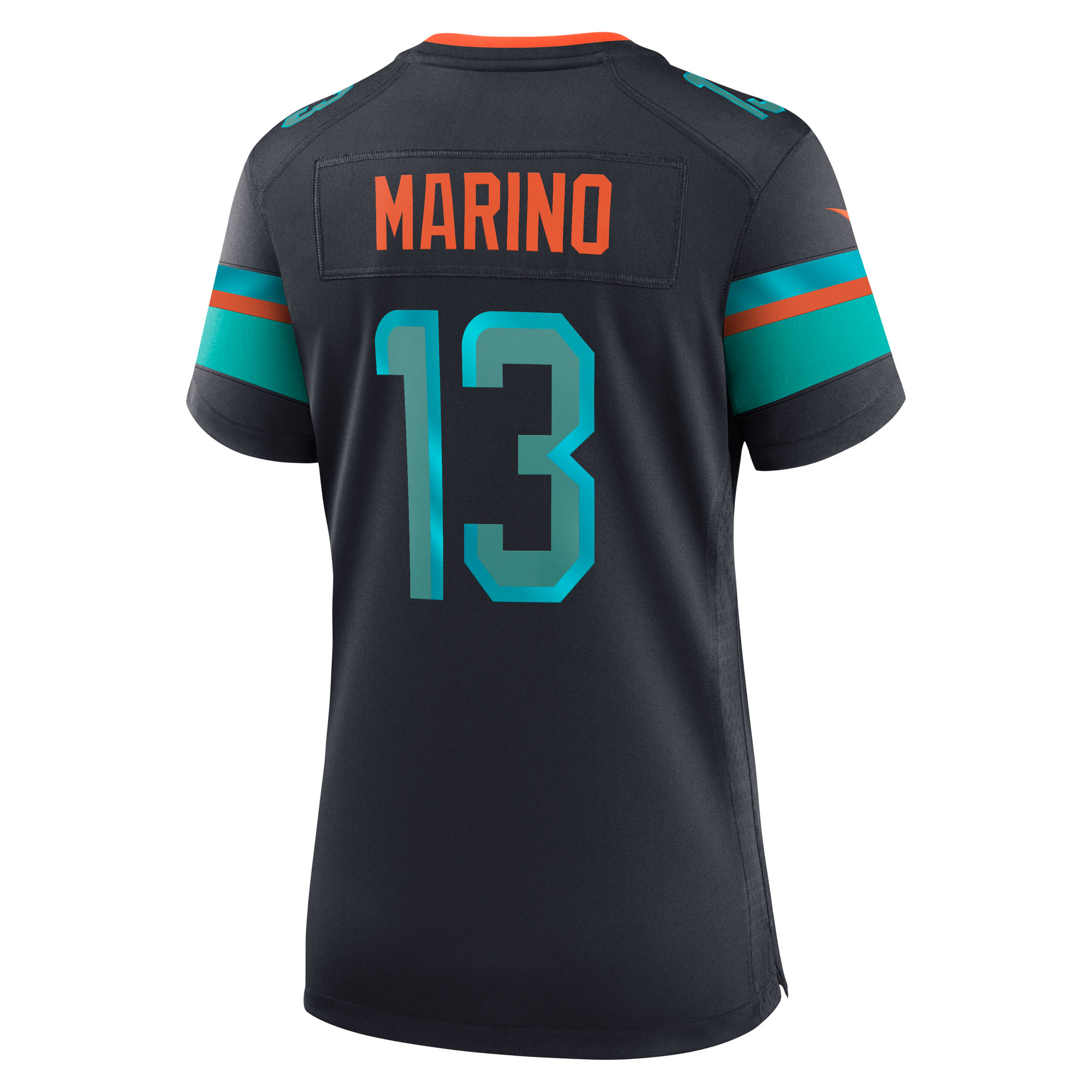 Women's Miami Dolphins Dan Marino Pitch Blue 2025 Rivalries Collection Retired Player Game Jersey
