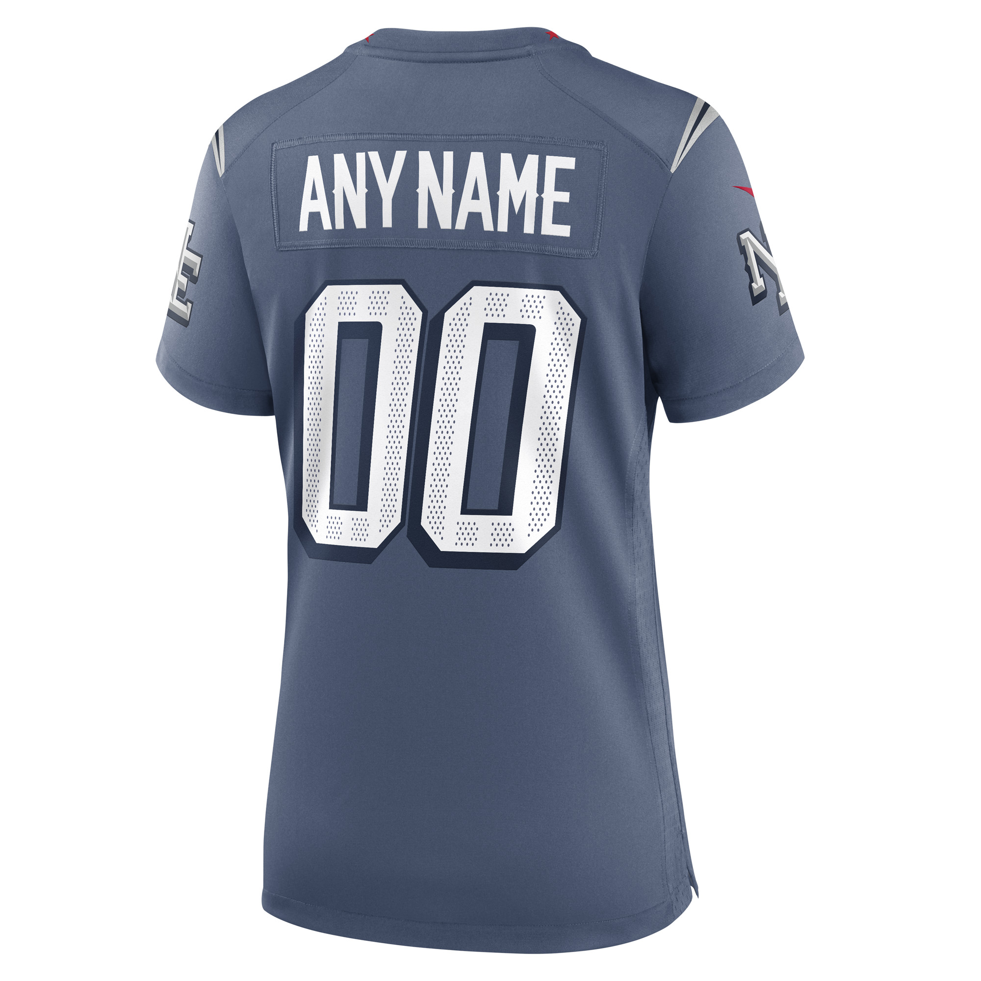 Women's New England Patriots Storm Blue 2025 Rivalries Collection Custom Game Jersey