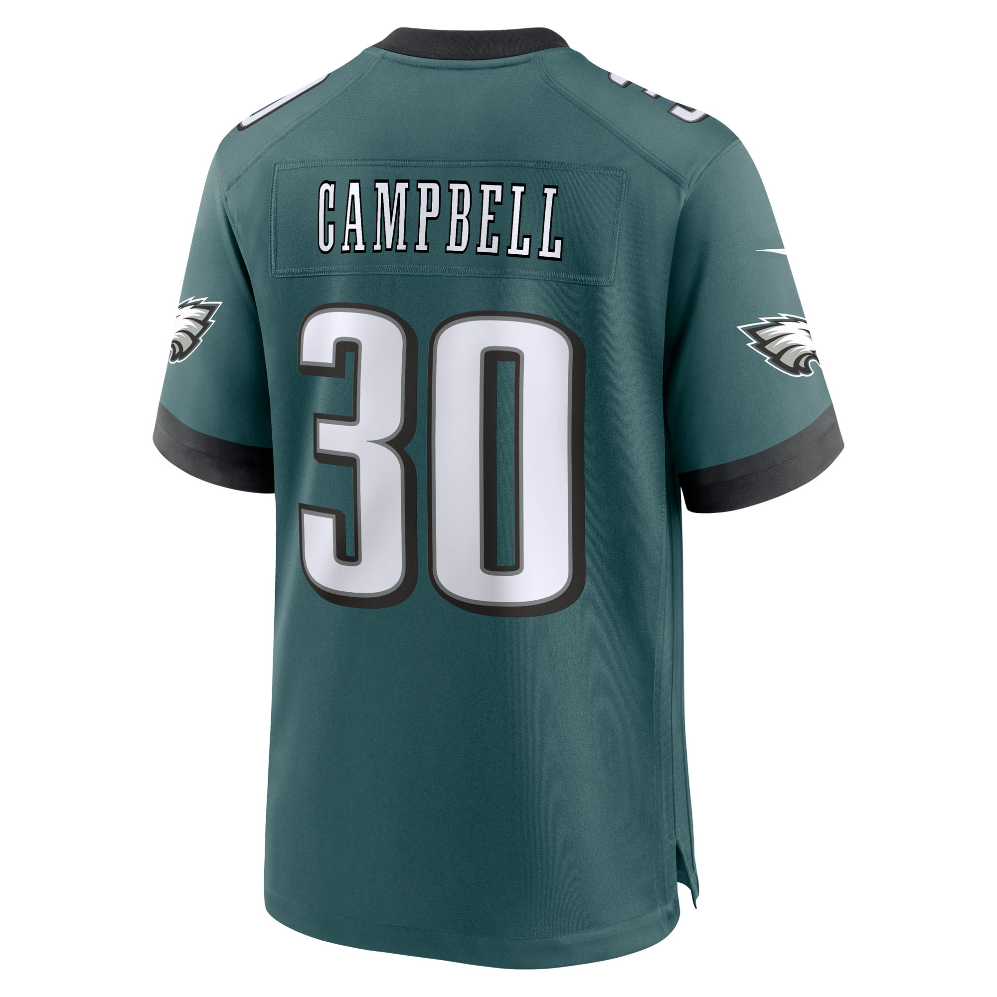 Men's Philadelphia Eagles Jihaad Campbell Green 2025 NFL Draft First Round Pick Game Jersey