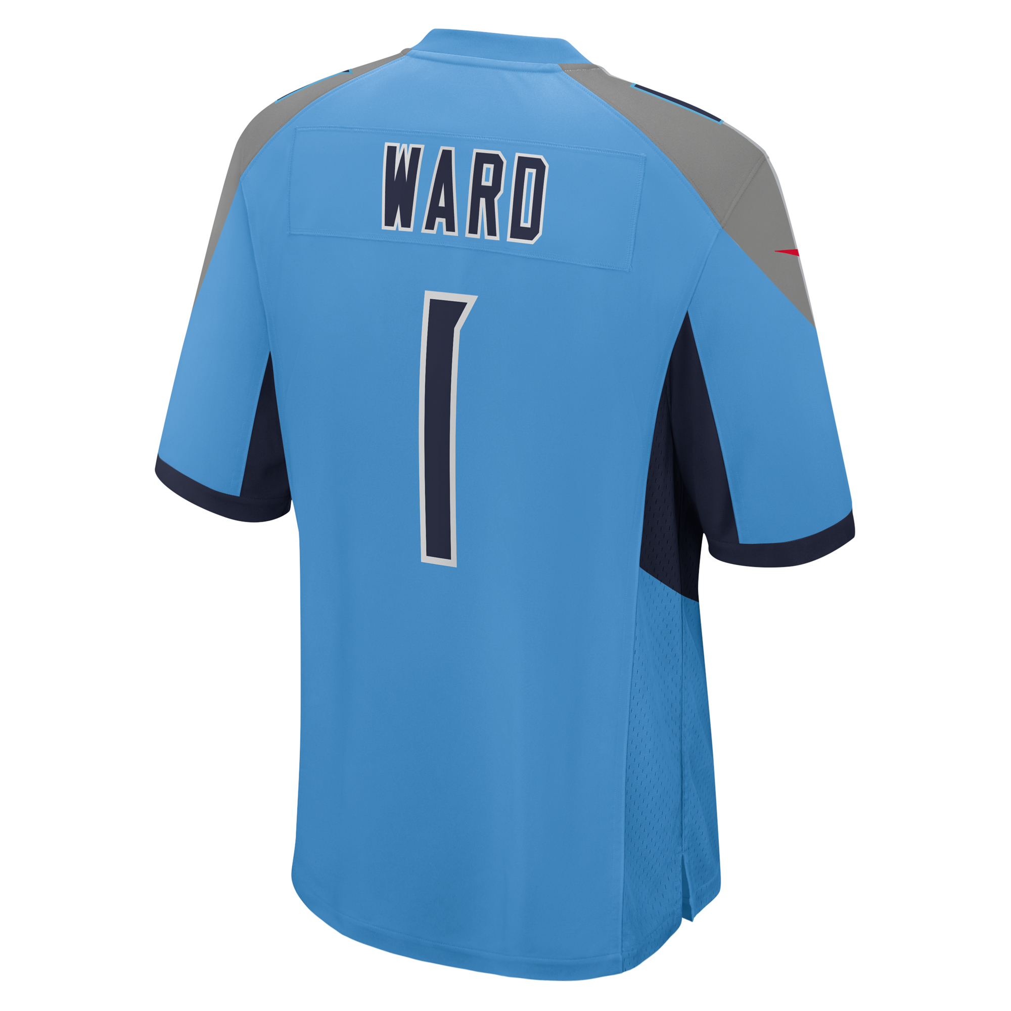 Men's Tennessee Titans Cameron Ward Light Blue 2025 NFL Draft First Round Pick Game Jersey