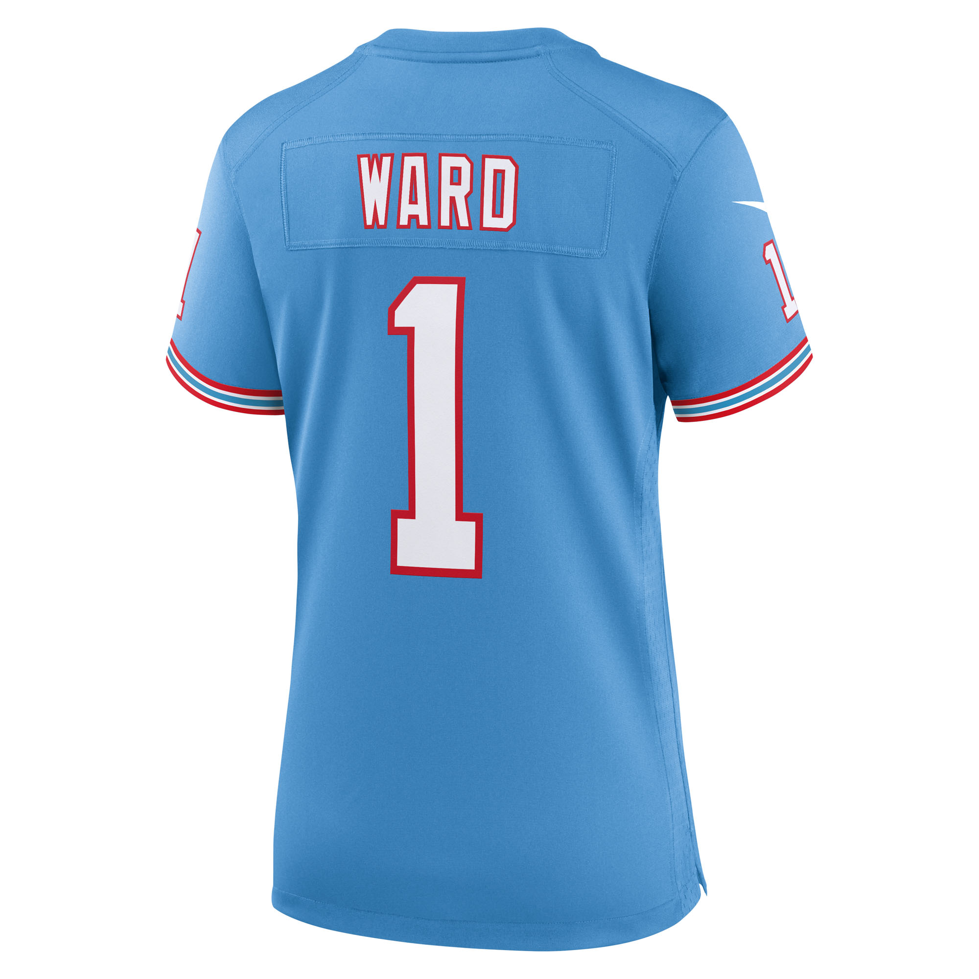 Women's Tennessee Titans Cam Ward Light Blue 2025 NFL Draft 2nd Alternate Game Jersey