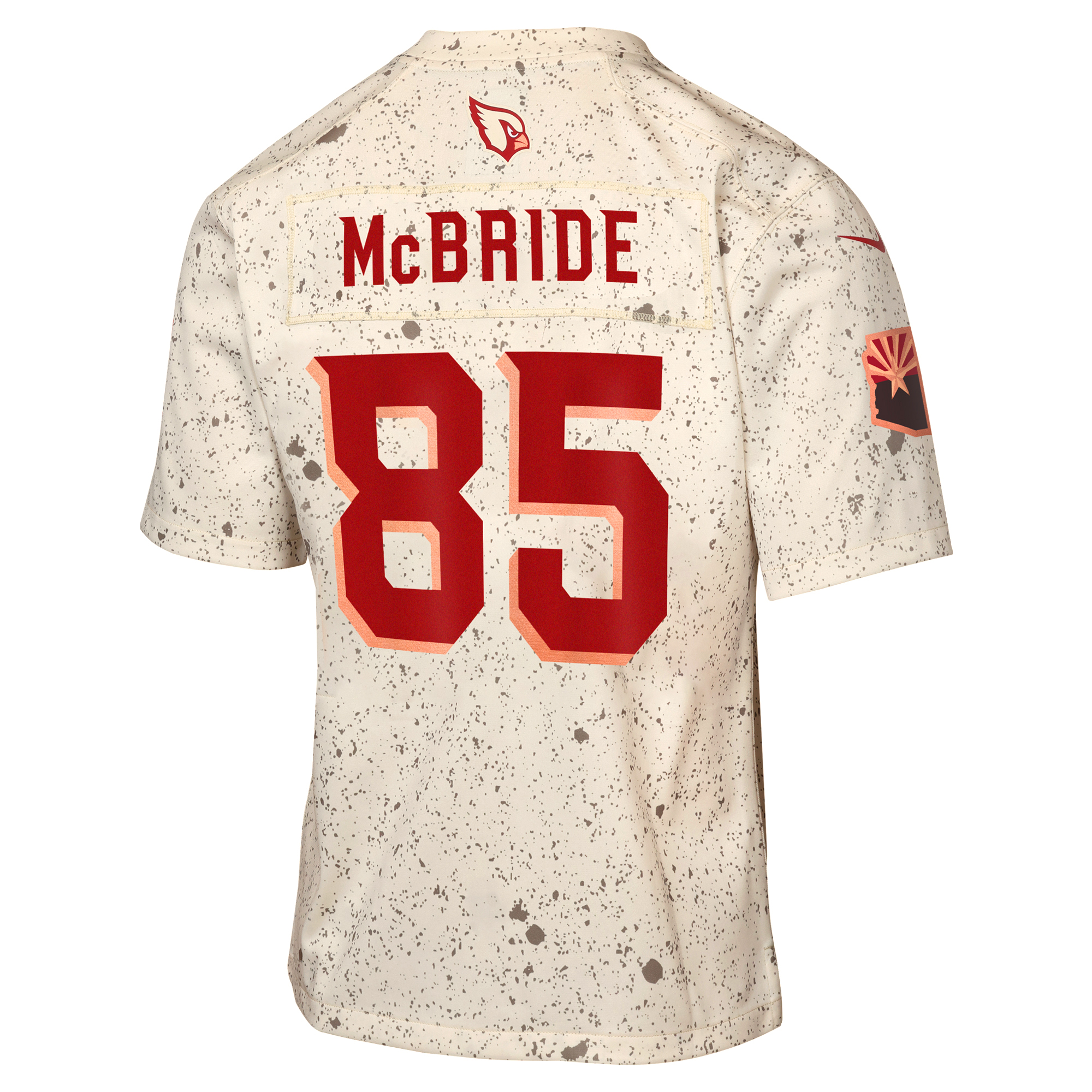 Youth Arizona Cardinals Trey McBride Natural 2025 Rivalries Collection Game Jersey