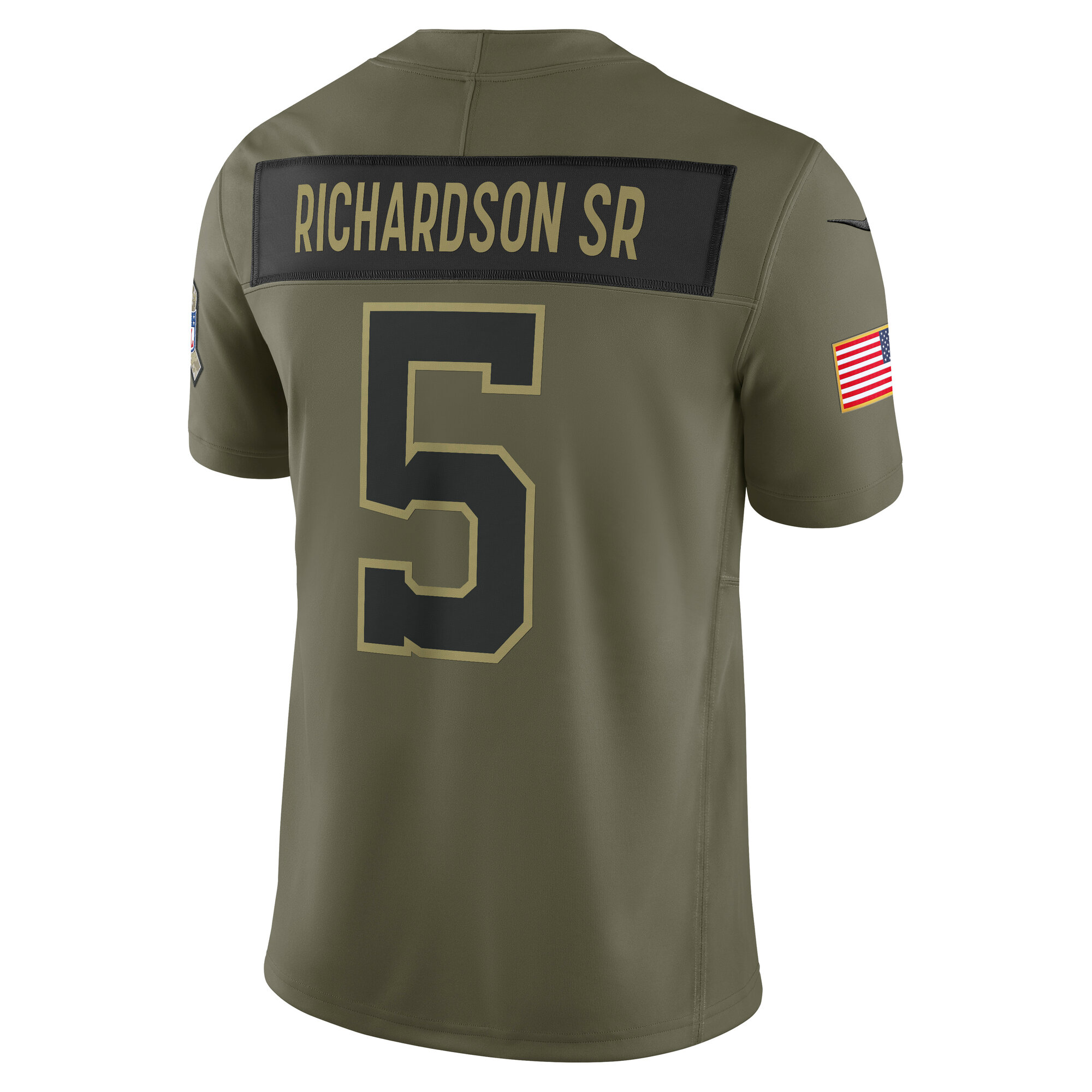 Men's Indianapolis Colts Anthony Richardson Sr. Olive 2025 Salute to Service Limited Jersey