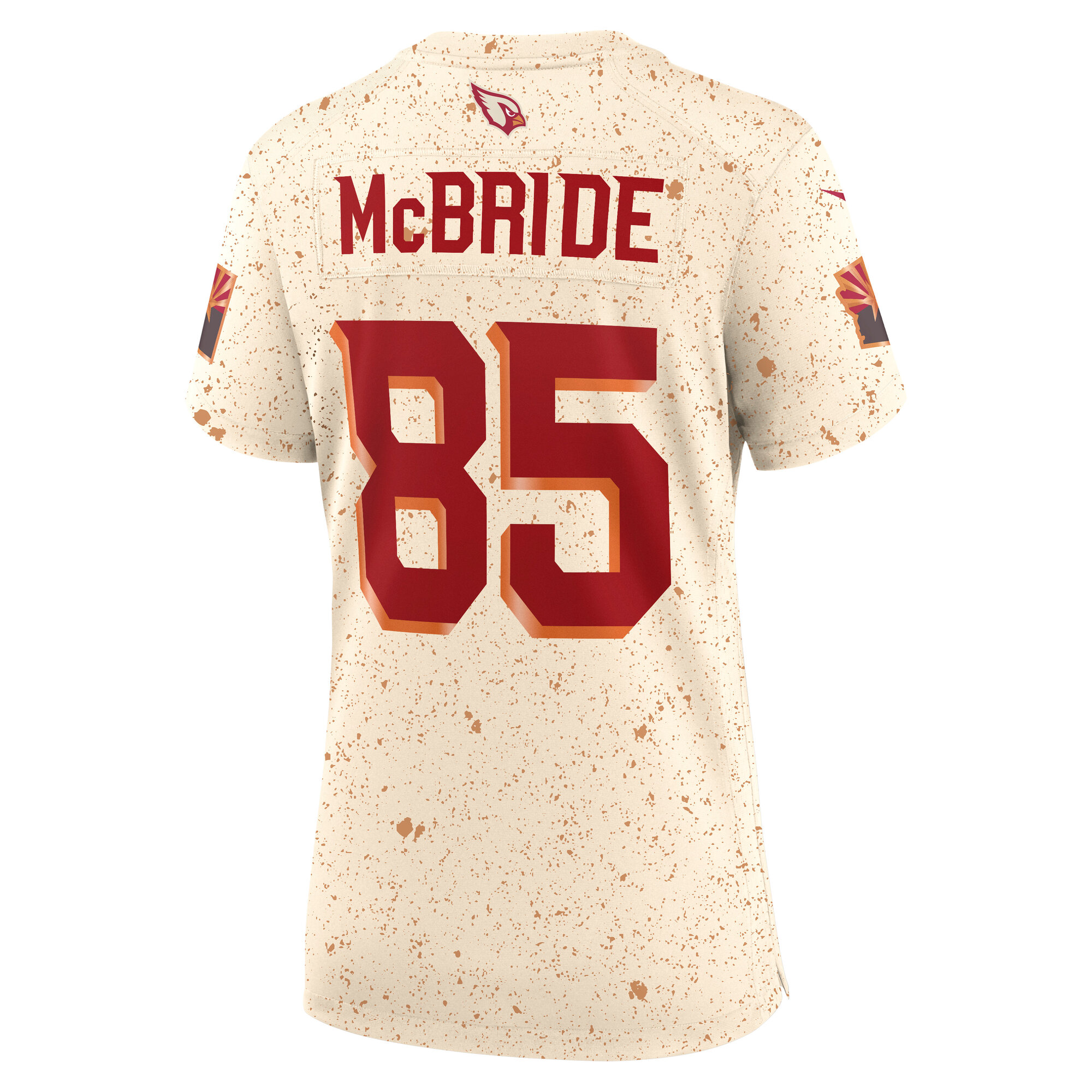 Women's Arizona Cardinals Trey McBride Natural 2025 Rivalries Collection Game Jersey