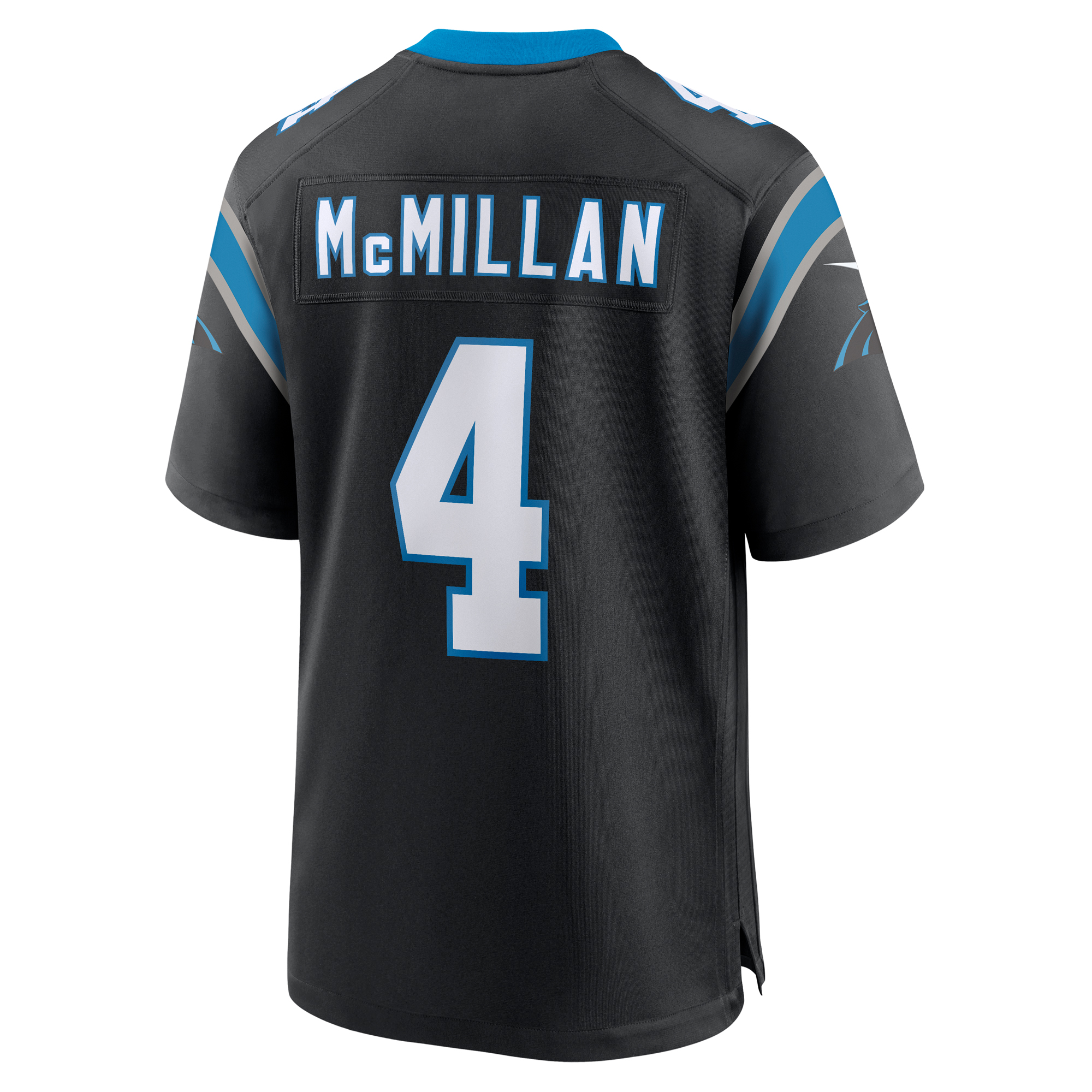 Men's Carolina Panthers Tetairoa McMillan  Black 2025 NFL Draft First Round Pick Game Jersey