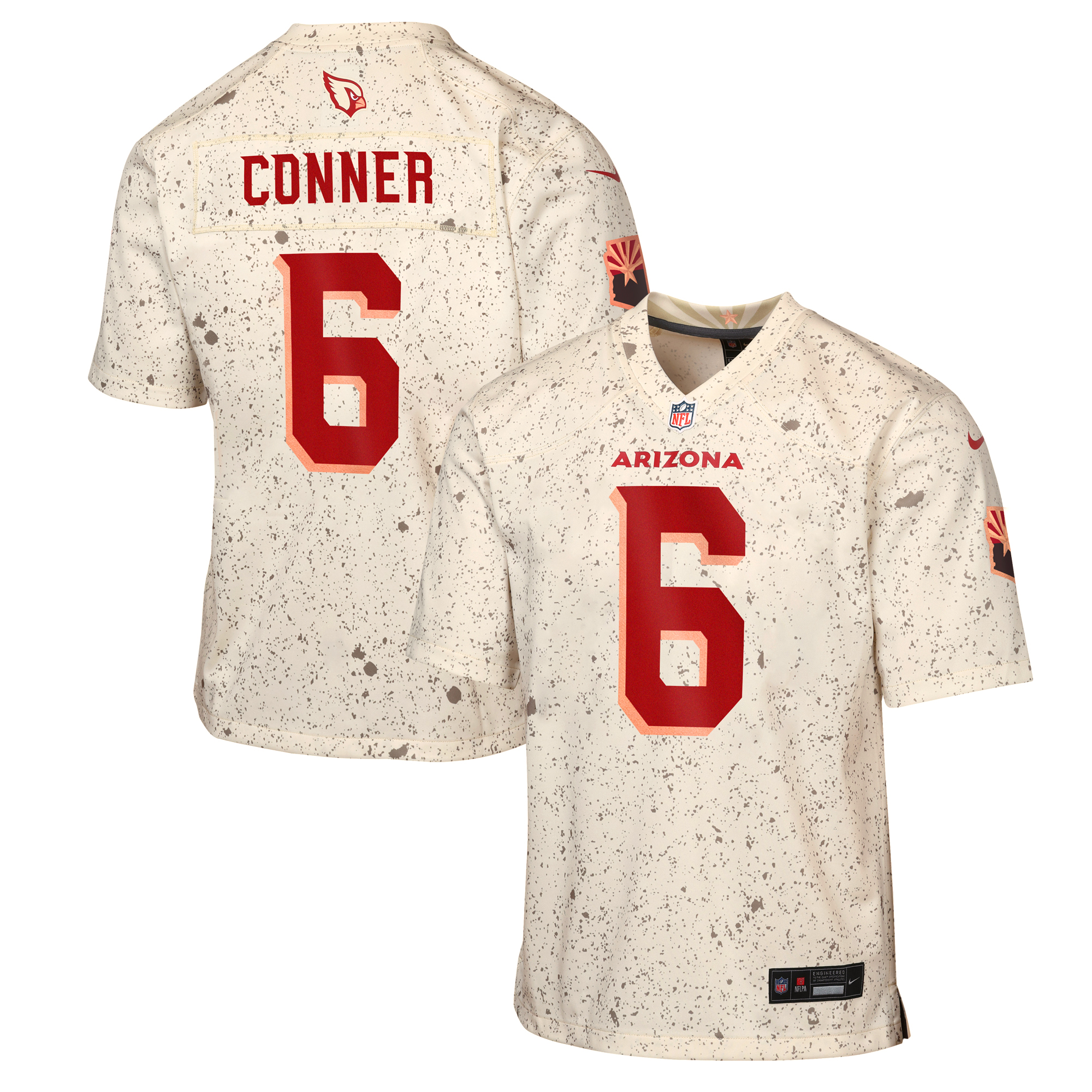 Youth Arizona Cardinals James Conner Natural 2025 Rivalries Collection Game Jersey
