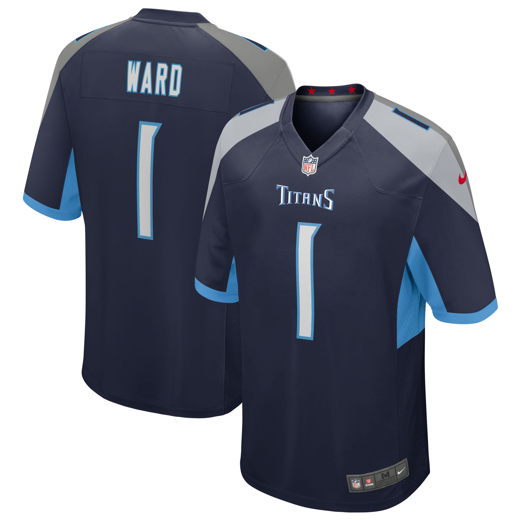 Men's Tennessee Titans Cameron Ward Navy 2025 NFL Draft First Round Pick Alternate Game Jersey