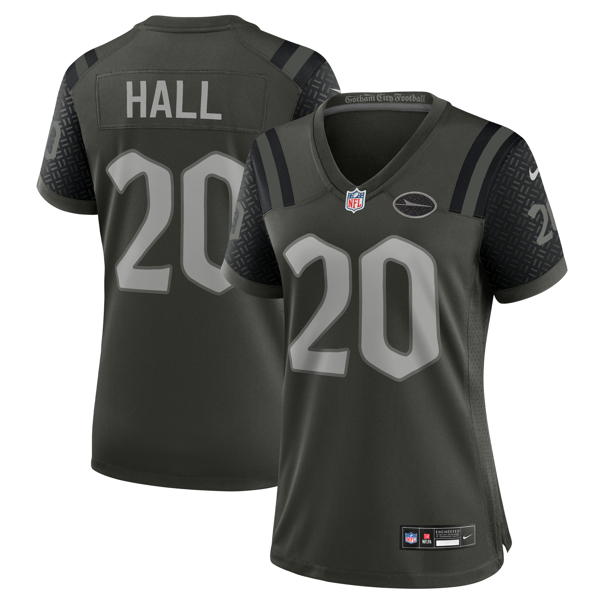 Women's New York Jets Breece Hall Gotham Green 2025 Rivalries Collection Game Jersey